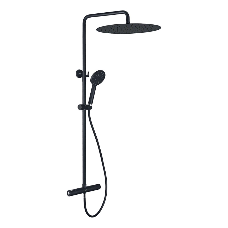 BATH DELUXE 31-120-09-63-00 - Duschset med termostatblandare DRAGOR matt svart