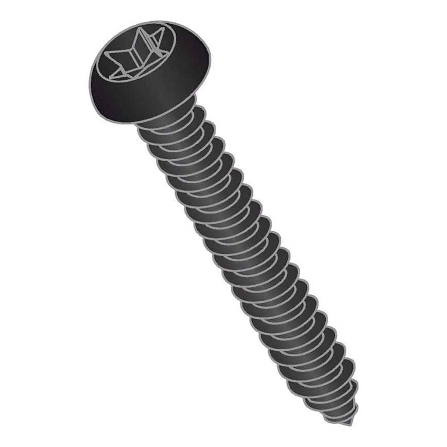 BATH DELUXE 54-045-00-02-12 - KIT 50x Skruvar för akustiska paneler T25 4,6x45 mm lackerad svart