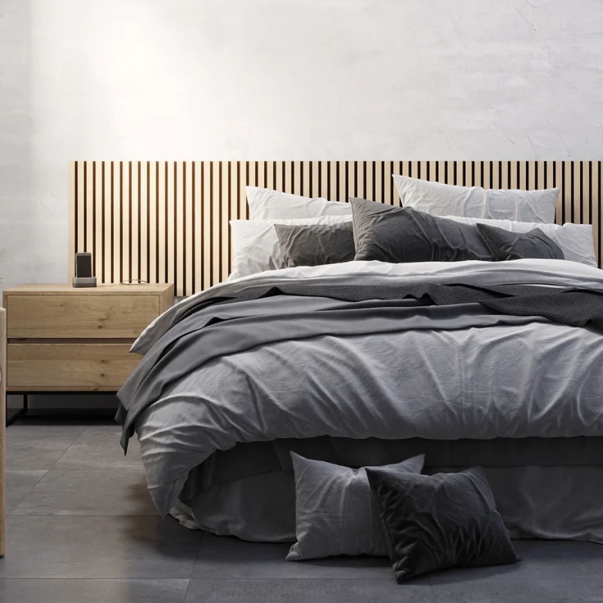 BATH DELUXE 54-240-11-86-12 - Akustisk väggpanel VASALUND 240x52 cm ek