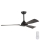 Bathroom tak fan diameter 132 cm IP44 svart + fjärrkontroll