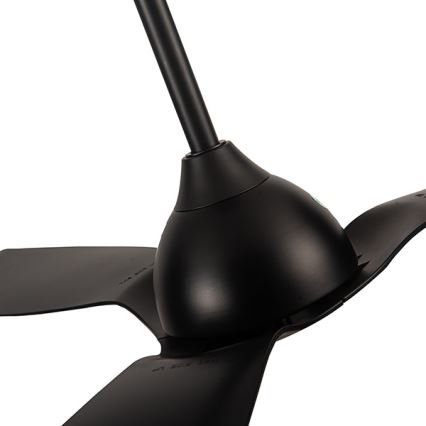 Bathroom tak fan diameter 132 cm IP44 svart + fjärrkontroll