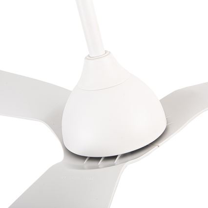 Bathroom tak fan diameter 132 cm IP44 vit + fjärrkontroll