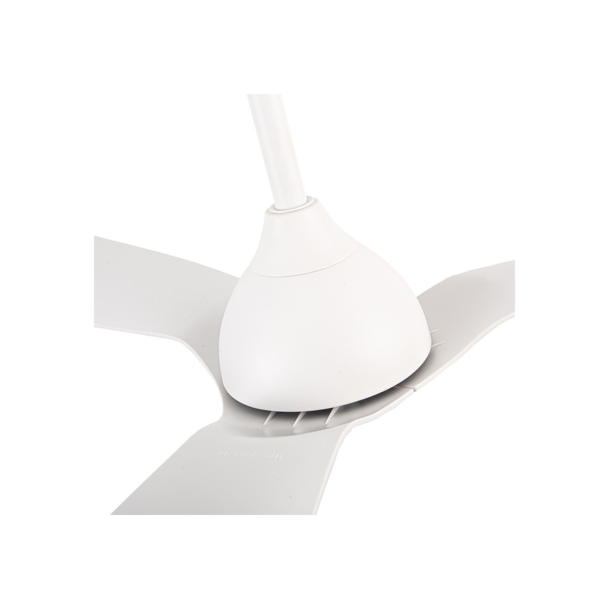 Bathroom tak fan diameter 132 cm IP44 vit + fjärrkontroll