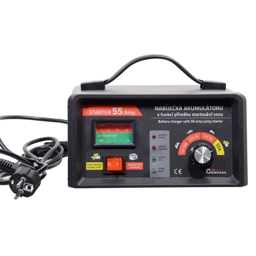 Batteriladdare 6/12V 2/10/55A