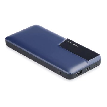 Batteriladdare med skärm 10000mAh/3,7V blå