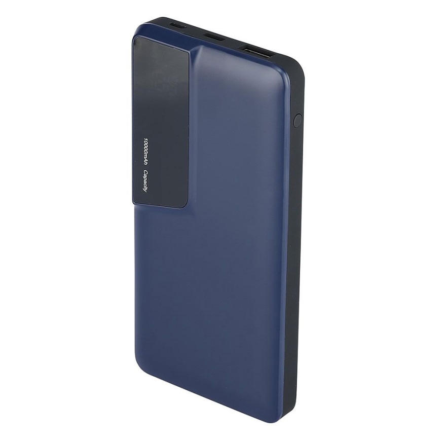 Batteriladdare med skärm 10000mAh/3,7V blå