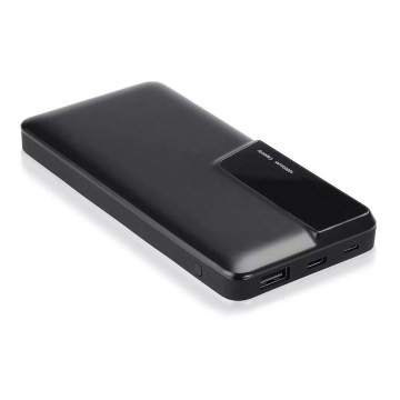 Batteriladdare med skärm 10000mAh/3,7V svart