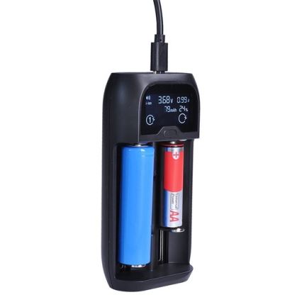 Batteriladdare Ni-MH/CD/AA/AAA, Li-Ion