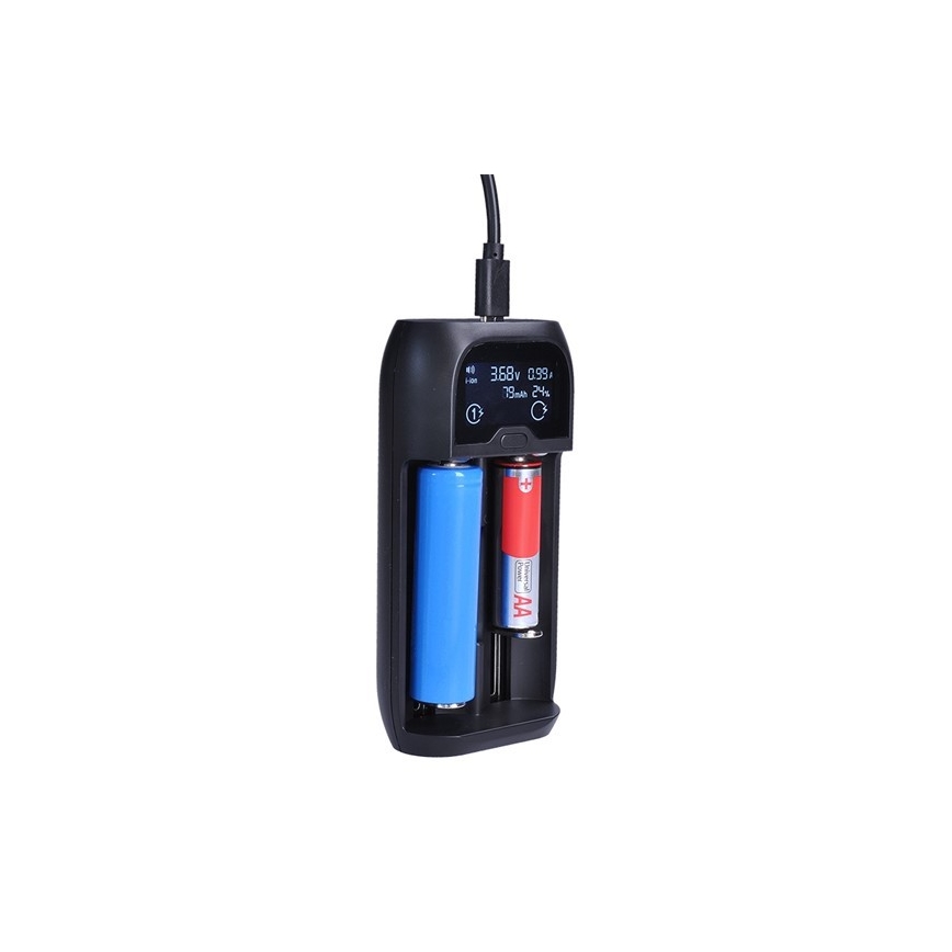 Batteriladdare Ni-MH/CD/AA/AAA, Li-Ion
