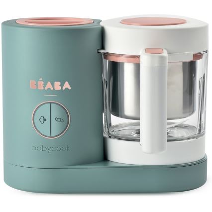 Beaba - Ångkokare$12i1 BABYCOOK NEO grön/vit