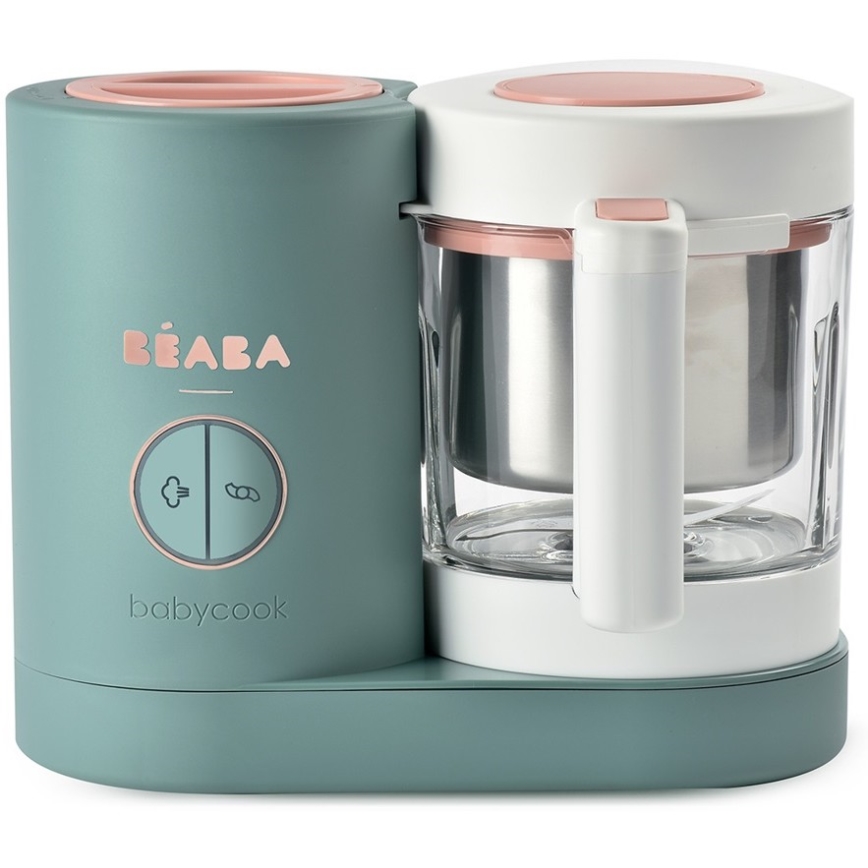 Beaba - Ångkokare$12i1 BABYCOOK NEO grön/vit