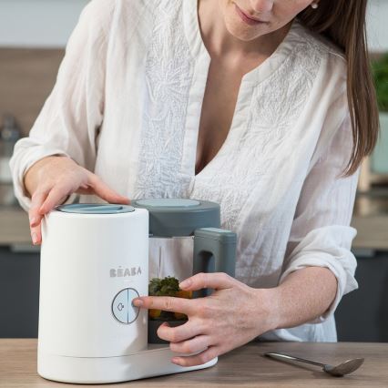 Beaba - Ångkokare$12i1 BABYCOOK NEO grön/vit