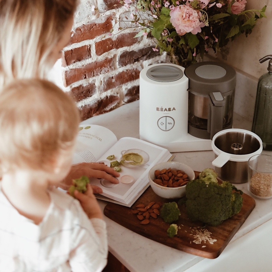 Beaba - Ångkokare$12i1 BABYCOOK NEO vit/grå