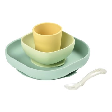Beaba - Barn matset Yellow 4 delar