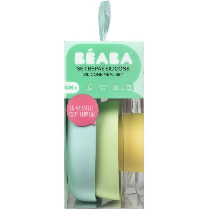 Beaba - Barn matset Yellow 4 delar