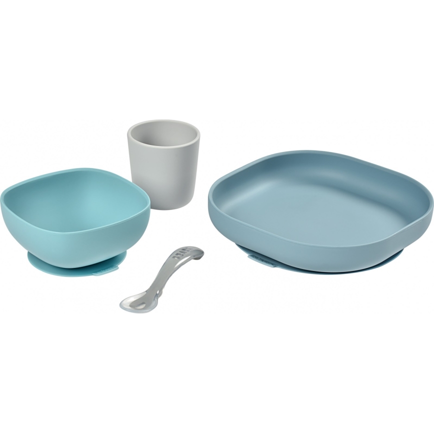 Beaba - Children's dining kit Jungle 4 delar