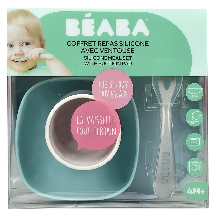 Beaba - Children's dining kit Jungle 4 delar