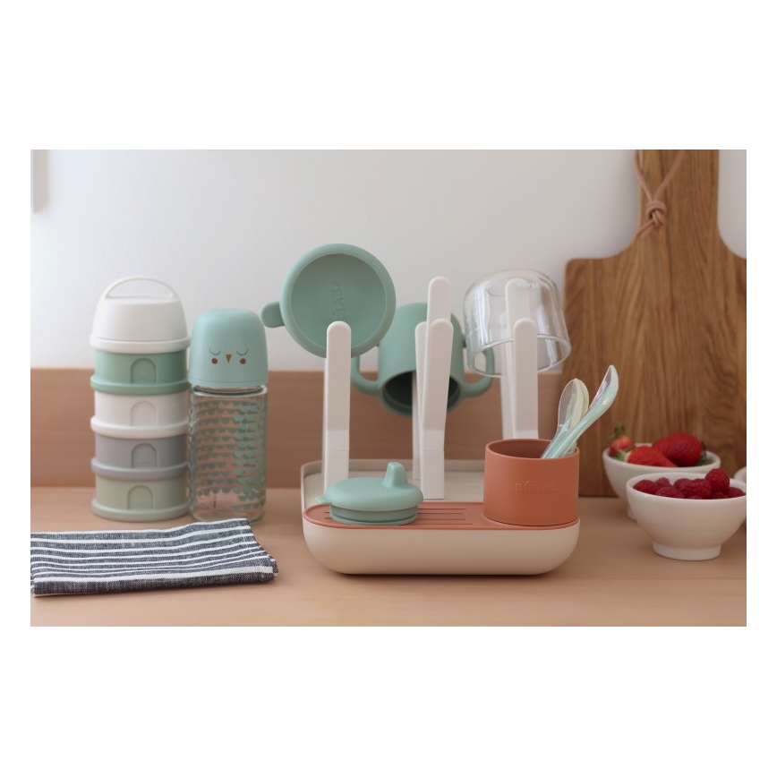 Beaba - Diskställ för flaskor beige/orange