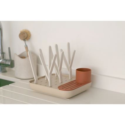 Beaba - Diskställ för flaskor beige/orange