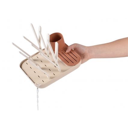 Beaba - Diskställ för flaskor beige/orange