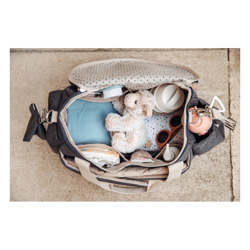 Beaba - Skötväska för sittvagn SYDNEY grå/beige