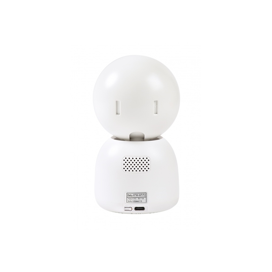 Beaba - Smart uppladdningsbar babyvakt med monitor ZEN NIGHT 720p 5V 4000 mAh Wi-Fi vit