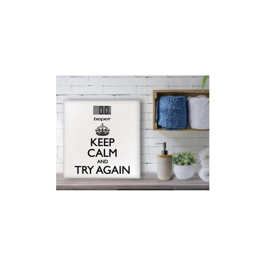 Beper - Digital personvåg med LCD-display 1xCR2032