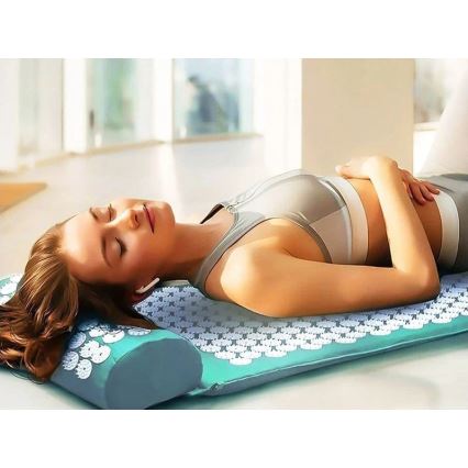 Beper - Mintgrön akupressurmatta och kudde