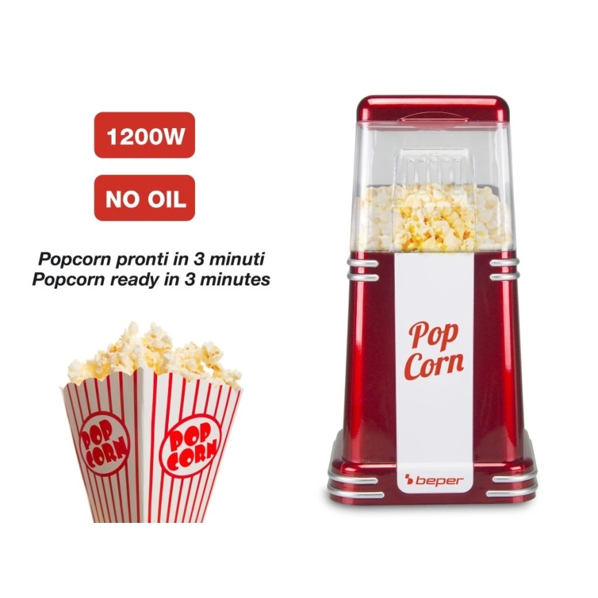 Beper - Popcornmaskin 1200W/230V