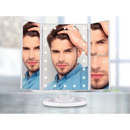 Beper - Sminkspegel med LED-belysning 4xAAA/5V