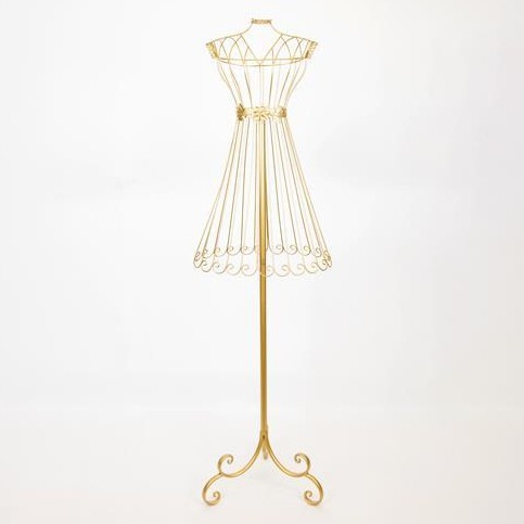 Betjäningsstativ 142x40,5 cm guld