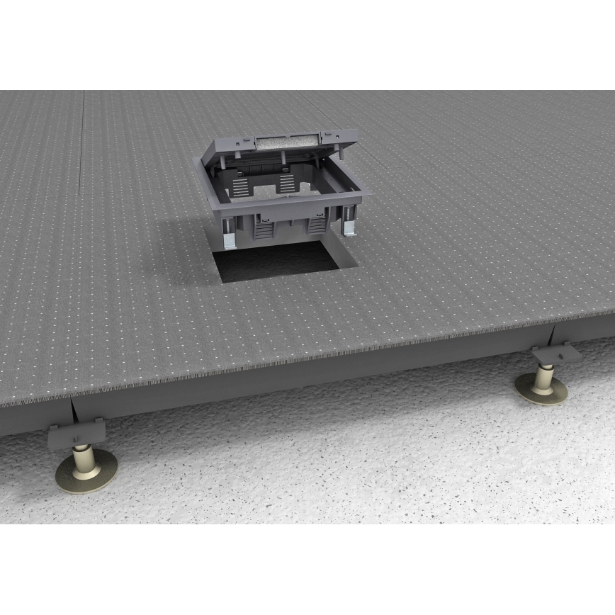 BETTERMANN - Golvbox för dubbelgolv 12 moduler (6 enheter 45x45)