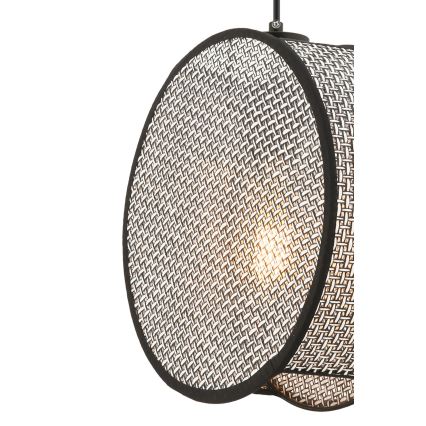 BIG DRUM pendellampa med sladd 1xE27/60W/230V grå/svart