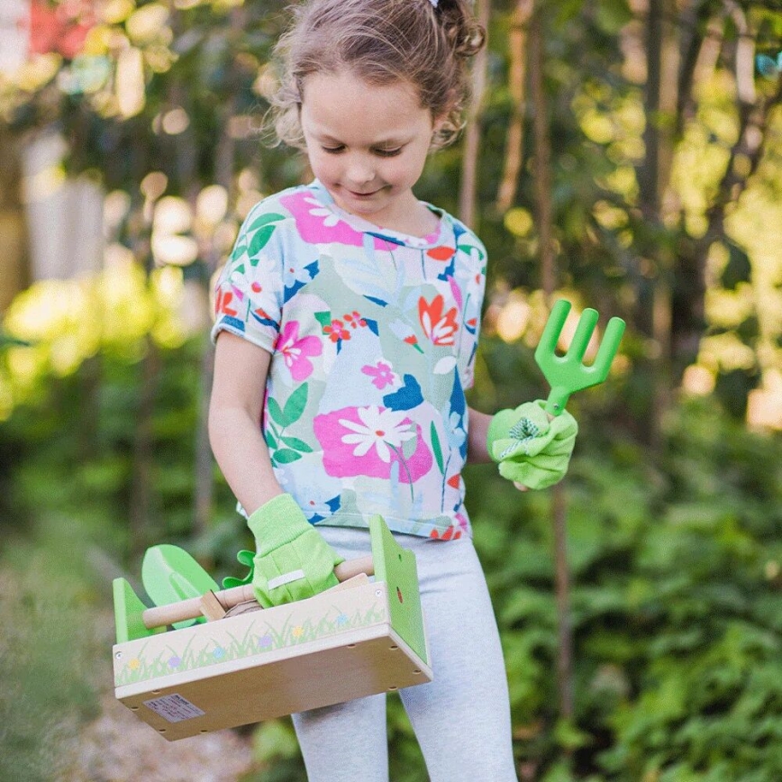 Bigjigs Toys - Gardening kit in a crate