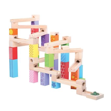 Bigjigs Toys - Kulbana i trä färgrik
