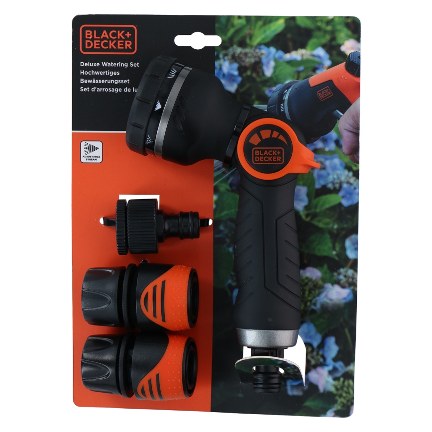 BLACK+DECKER - Bevattningspistol med 3 anslutningar