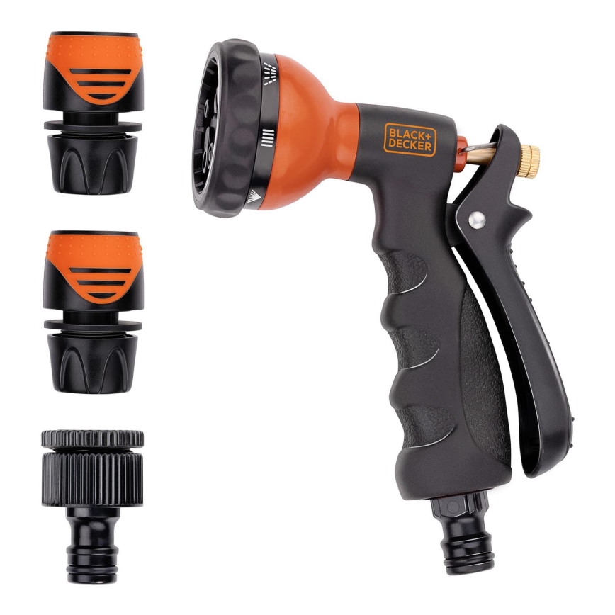 BLACK+DECKER - Bevattningspistol med 3 kopplingar