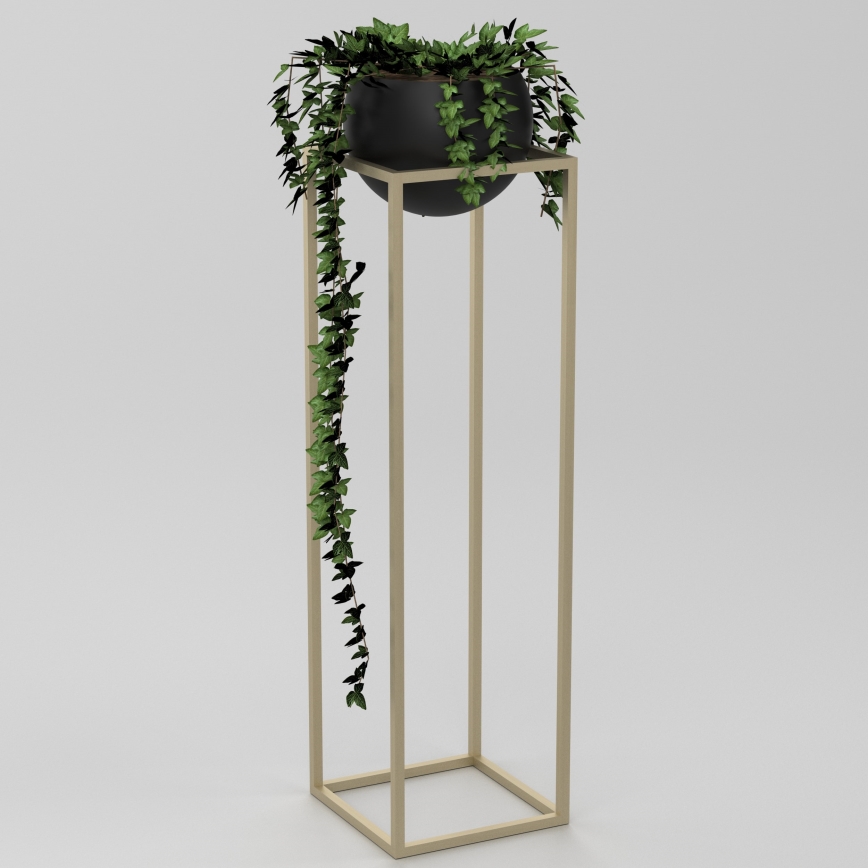 Blomkruka av metall 111,3x29 cm gyllene