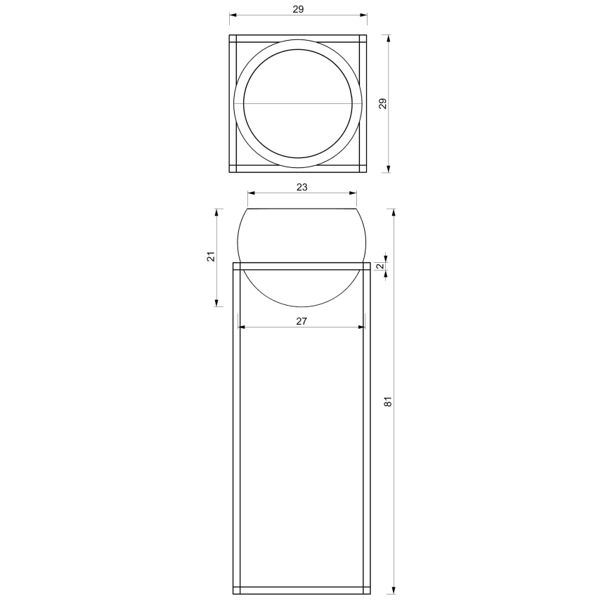 Blomkruka av metall  81,3x29 cm gyllene