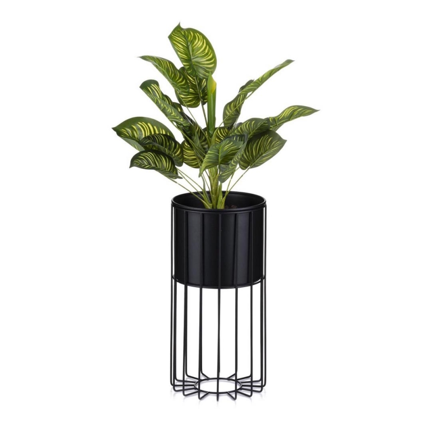 Blomkruka av metall LOFT 42x20 cm svart
