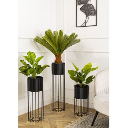 Blomkruka av metall LOFT 42x20 cm svart