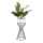 Blomkruka av metall LOFT 46x20 cm svart/vit