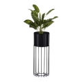 Blomkruka av metall LOFT 55x20 cm svart
