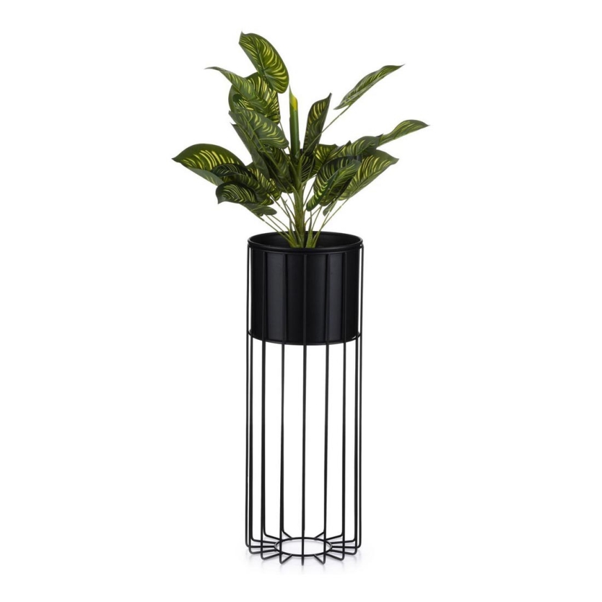 Blomkruka av metall LOFT 55x20 cm svart