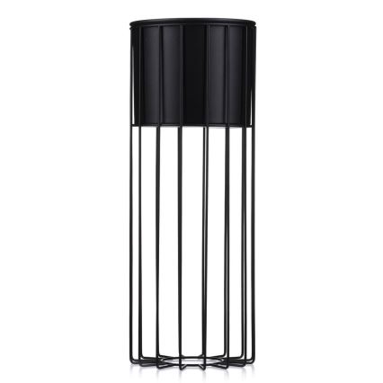 Blomkruka av metall LOFT 55x20 cm svart
