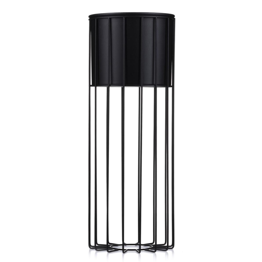 Blomkruka av metall LOFT 55x20 cm svart