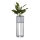 Blomkruka av metall LOFT 55x20 cm svart/vit