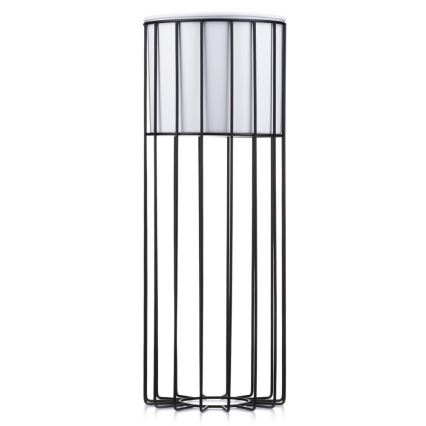 Blomkruka av metall LOFT 55x20 cm svart/vit