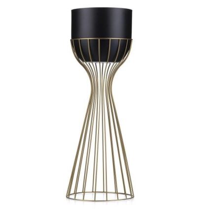 Blomkruka av metall LOFT 56x20 cm guld/svart