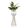Blomkruka av metall LOFT 56x20 cm guld/vit